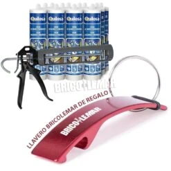 Silicona Para Acuario Y Terrarios 290ml Negro Quilosa + Pistola Aplicadora Bellota -Brico Lemar Comercio silicona para acuario y terrarios 290ml negro quilosa pistola aplicadora bellota 3