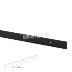 Sistema Barn Para Puertas Correderas Colgadas De Madera Cierre Suave 60Kg Acero Negro Emuca -Brico Lemar Comercio sistema barn para puertas correderas colgadas de madera cierre suave 60kg acero negro emuca 6