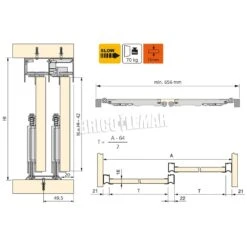 Sistema Corredero Para Armario 2 Puertas Rodadura Inferior Espesor 16 Mm Perfiles Aluminio Emuca 11 Sistema Corredero Para Armario 2 Puertas Rodadura Inferior Espesor 16 Mm Perfiles Aluminio Emuca -Brico Lemar Comercio sistema corredero para armario 2 puertas rodadura inferior espesor 16 mm perfiles aluminio emuca 4