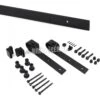 Sistema Para Puertas Correderas Colgadas De Madera 80Kg Acero Negro Emuca -Brico Lemar Comercio sistema para puertas correderas colgadas de madera 80kg acero negro emuca