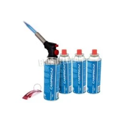 Soplete Profesional Flambeador 1,51Kw Comgas + 4 Cartuchos De Gas Butano CP250 Campingaz