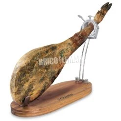 Soporte Jamonero Giratorio Plegable Metal/bambú 3 Claveles -Brico Lemar Comercio soporte jamonero giratorio plegable metal bambu 3 claveles 3