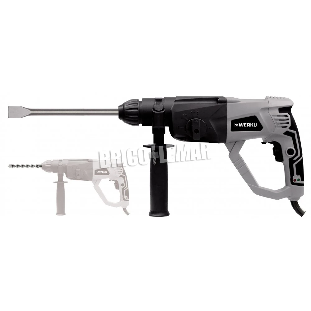 Taladro Martillo Demoledor 26mm 1050W WK402240 Werku 3 Taladro Martillo Demoledor 26mm 1050W WK402240 Werku