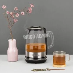Tetera De Vidrio Con Infusor 2 En 1 2200W 1.5L TI600 H.Koenig -Brico Lemar Comercio tetera de vidrio con infusor 2 en 1 2200w 15l ti600 hkoenig 4