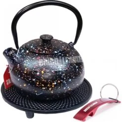 Tetera Hierro Fundido Graffiti 350ml + Reposatetera Ibili