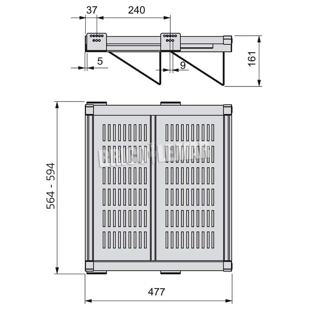 Zapatero Extraíble Para Interior De Armario Módulo De 600mm Cierre Suave Acero Color Moka Emuca 6 Zapatero Extraíble Para Interior De Armario Módulo De 600mm Cierre Suave Acero Color Moka Emuca - Imagen 4